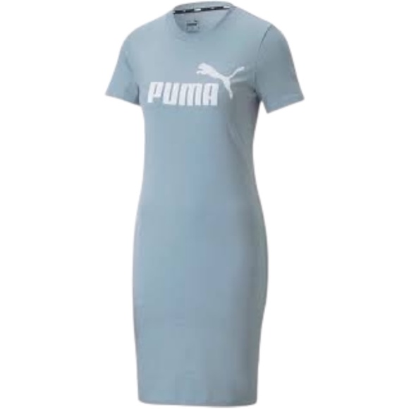 Puma Dresses & Skirts - PUMA Women's Essentials Slim Crew Neck LIght Blue Dress Shirt, NWOT